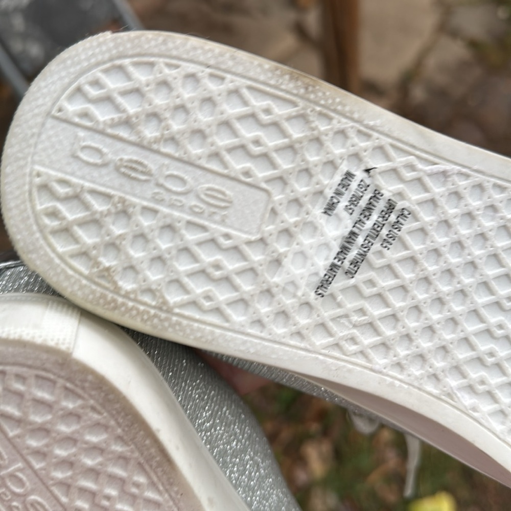 EUC bebe sport Silver Glitter Sneakers - Picture 7 of 7